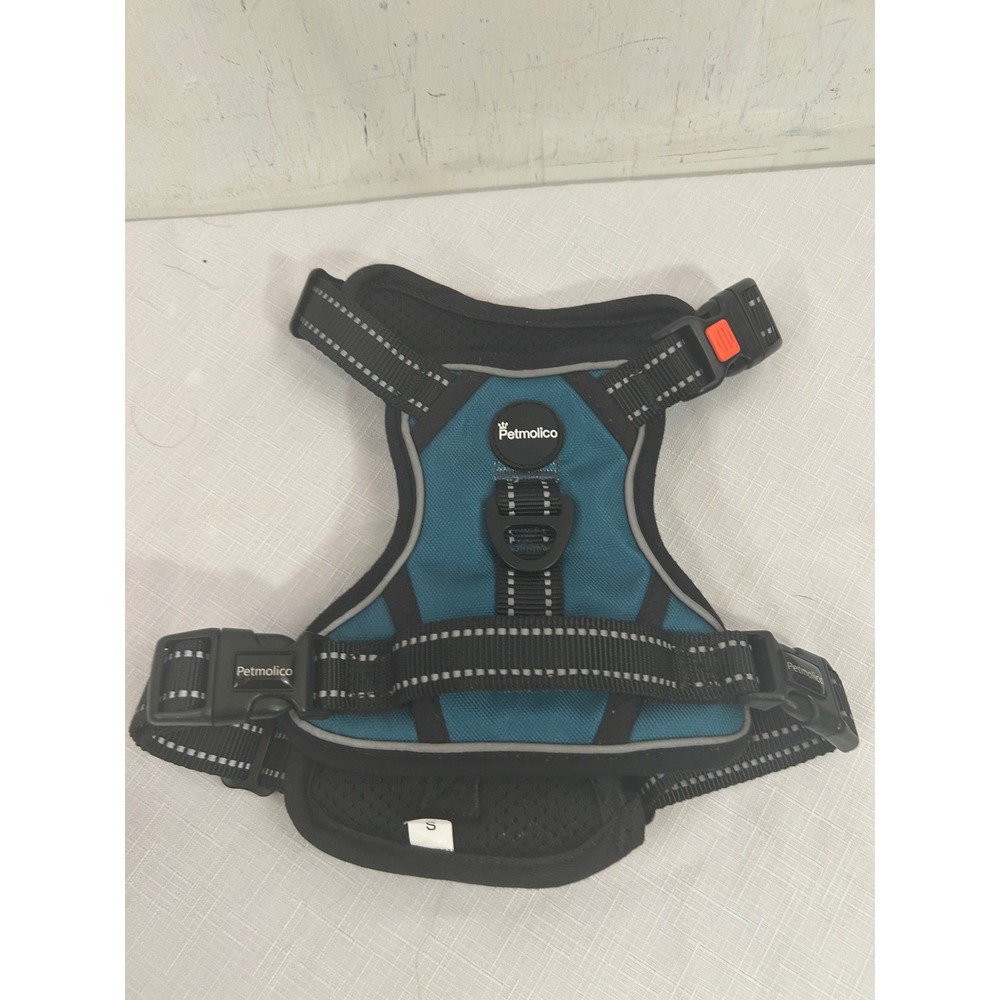 Petmolico Dog Harness Size S Teal Reflective No-Pull Padded Vest Pet Gear - Picture 6 of 7